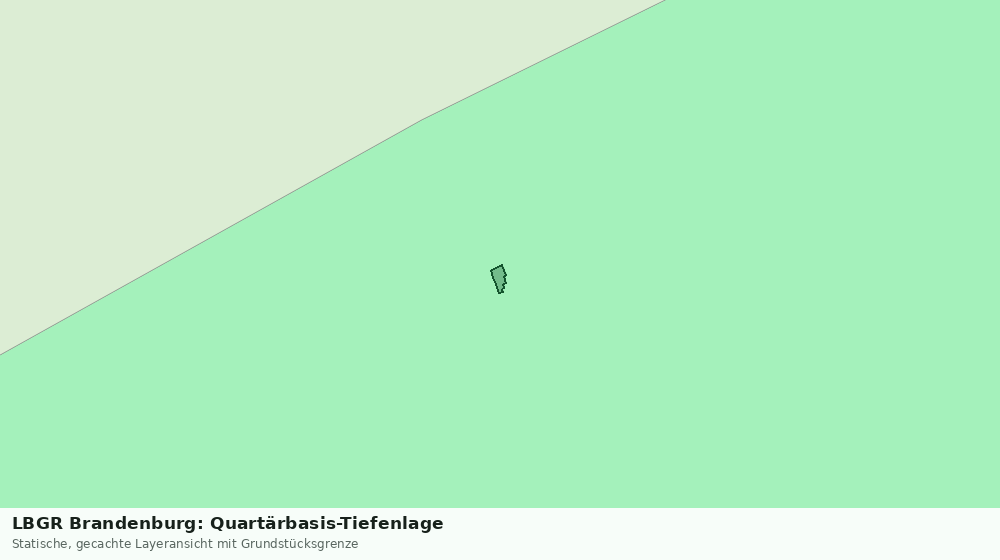 Statische Kartenansicht: LBGR Brandenburg: Quartärbasis-Tiefenlage