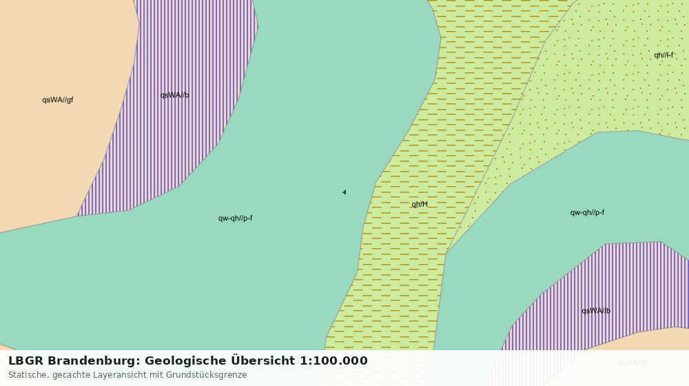 Statische Kartenansicht: LBGR Brandenburg: Geologische Übersicht 1:100.000