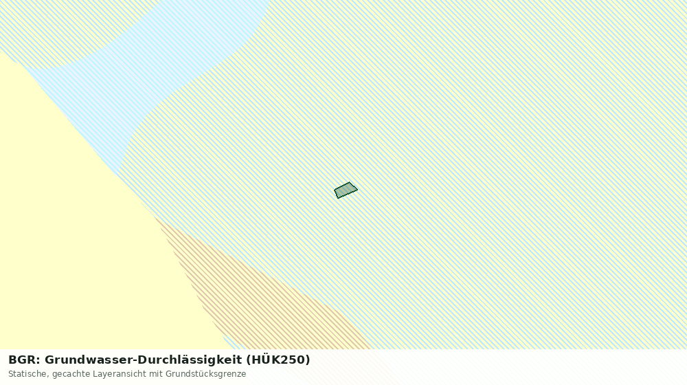 Statische Kartenansicht: BGR: Grundwasser-Durchlässigkeit (HÜK250)