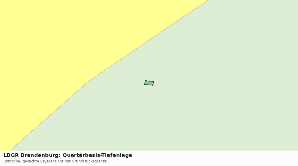 Statische Kartenansicht: LBGR Brandenburg: Quartärbasis-Tiefenlage