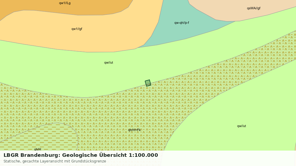 Statische Kartenansicht: LBGR Brandenburg: Geologische Übersicht 1:100.000