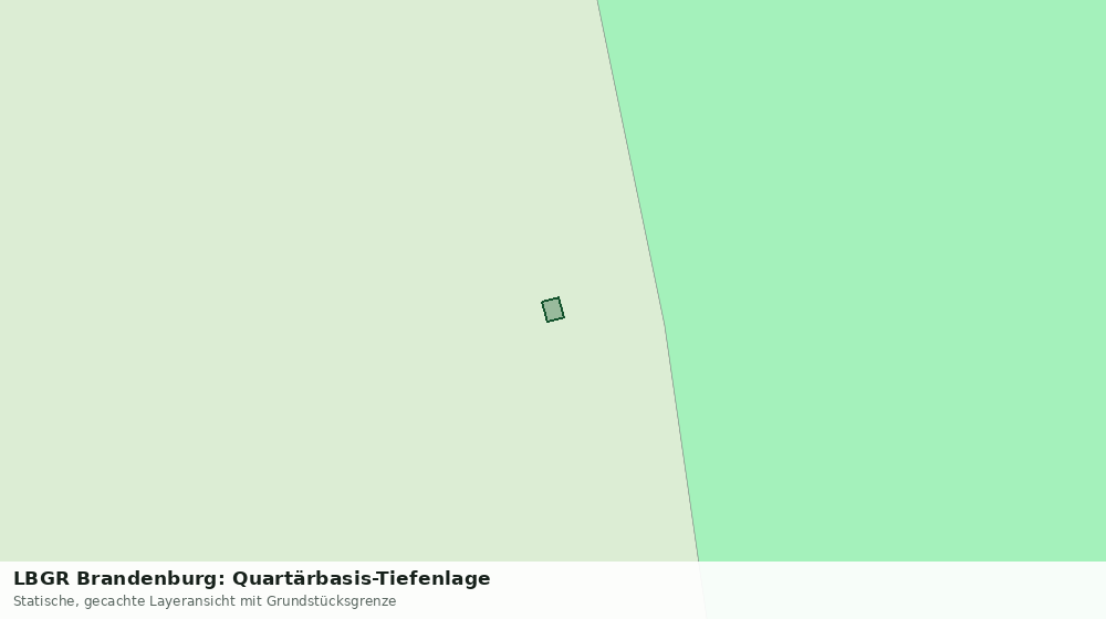 Statische Kartenansicht: LBGR Brandenburg: Quartärbasis-Tiefenlage