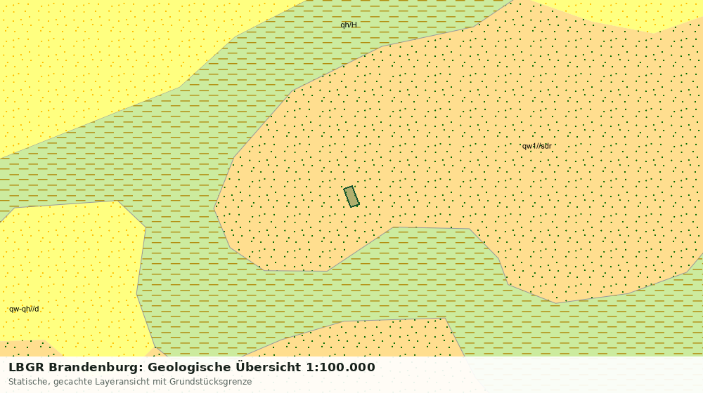 Statische Kartenansicht: LBGR Brandenburg: Geologische Übersicht 1:100.000