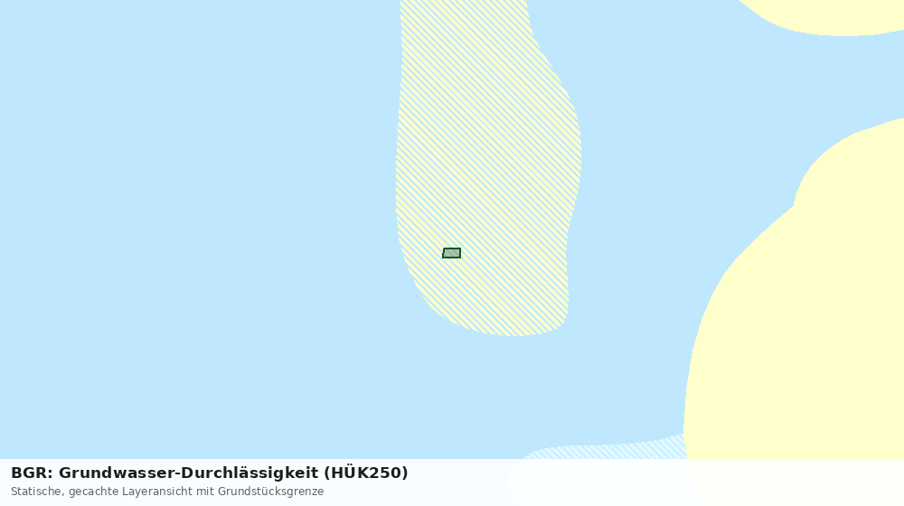 Statische Kartenansicht: BGR: Grundwasser-Durchlässigkeit (HÜK250)