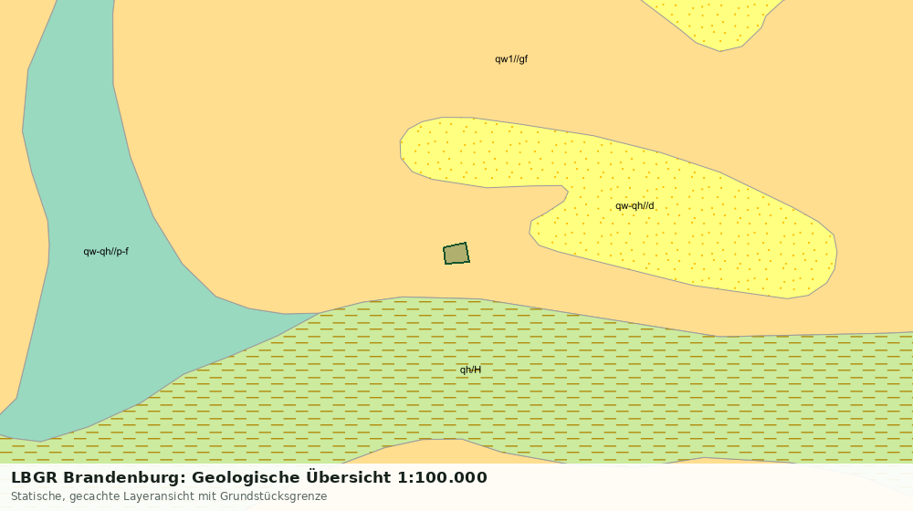 Statische Kartenansicht: LBGR Brandenburg: Geologische Übersicht 1:100.000