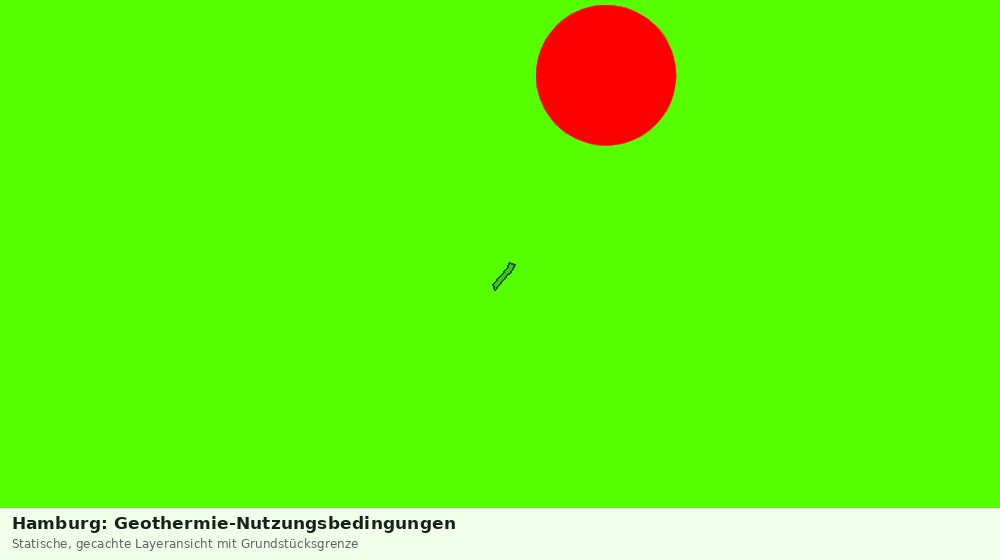 Statische Kartenansicht: Hamburg: Geothermie-Nutzungsbedingungen