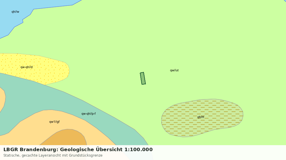 Statische Kartenansicht: LBGR Brandenburg: Geologische Übersicht 1:100.000