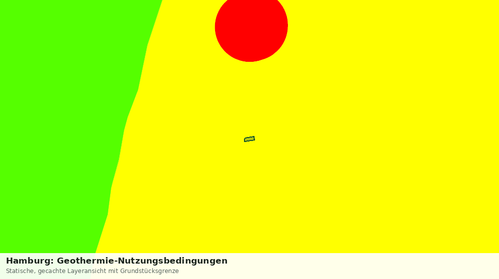 Statische Kartenansicht: Hamburg: Geothermie-Nutzungsbedingungen