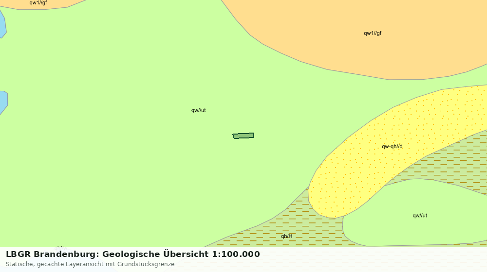 Statische Kartenansicht: LBGR Brandenburg: Geologische Übersicht 1:100.000