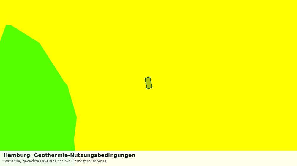 Statische Kartenansicht: Hamburg: Geothermie-Nutzungsbedingungen