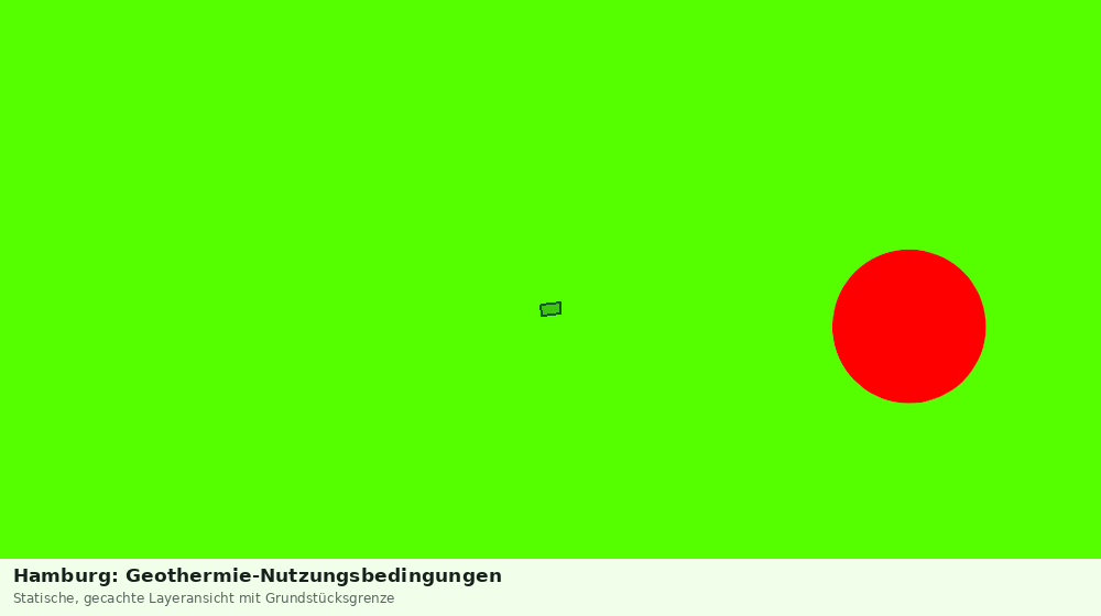 Statische Kartenansicht: Hamburg: Geothermie-Nutzungsbedingungen