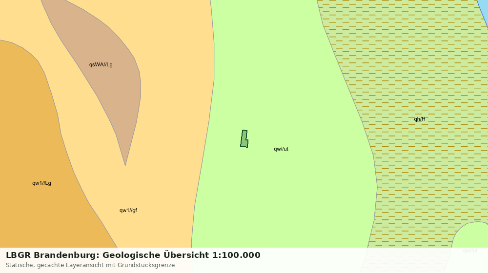Statische Kartenansicht: LBGR Brandenburg: Geologische Übersicht 1:100.000