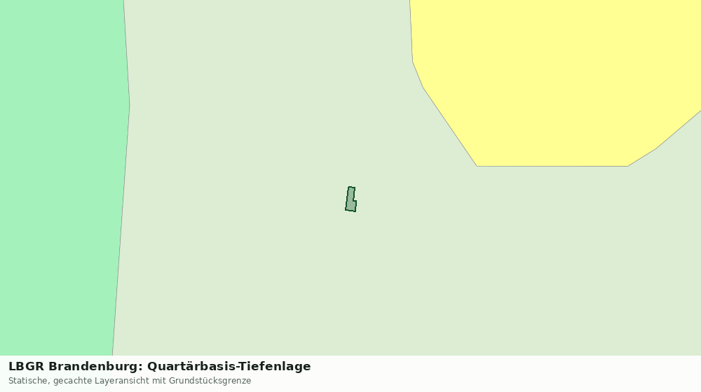 Statische Kartenansicht: LBGR Brandenburg: Quartärbasis-Tiefenlage
