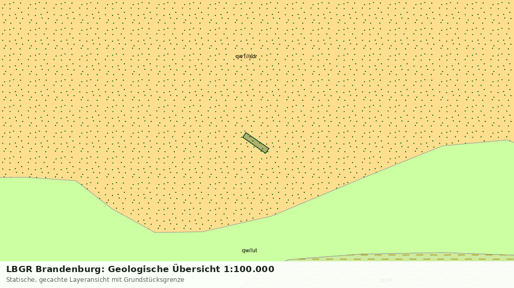 Statische Kartenansicht: LBGR Brandenburg: Geologische Übersicht 1:100.000