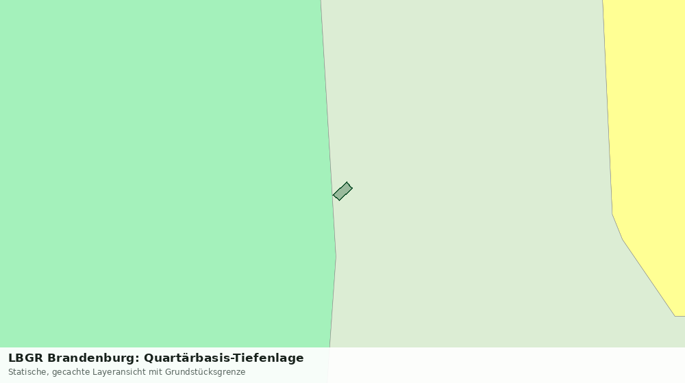 Statische Kartenansicht: LBGR Brandenburg: Quartärbasis-Tiefenlage