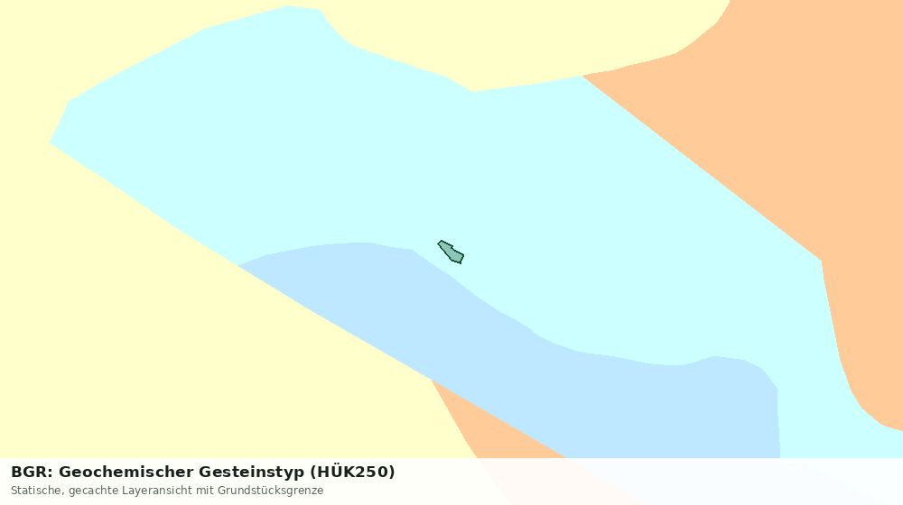 Statische Kartenansicht: BGR: Geochemischer Gesteinstyp (HÜK250)