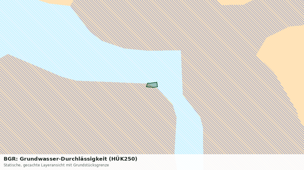 Statische Kartenansicht: BGR: Grundwasser-Durchlässigkeit (HÜK250)