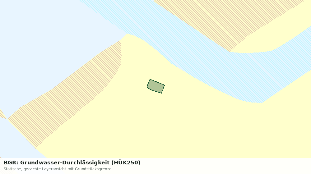 Statische Kartenansicht: BGR: Grundwasser-Durchlässigkeit (HÜK250)