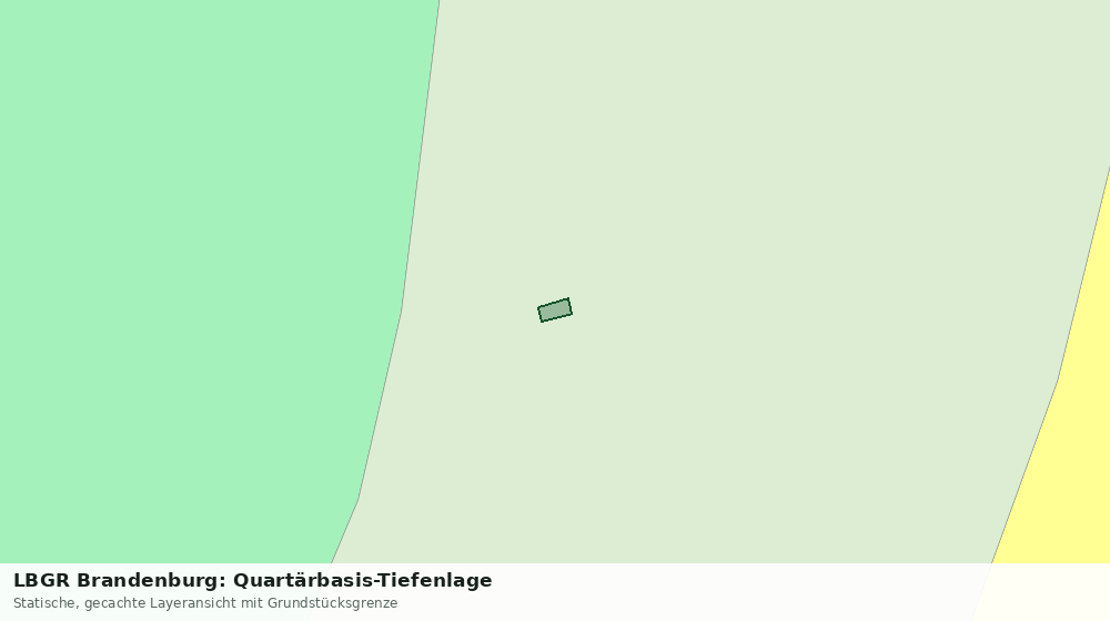 Statische Kartenansicht: LBGR Brandenburg: Quartärbasis-Tiefenlage