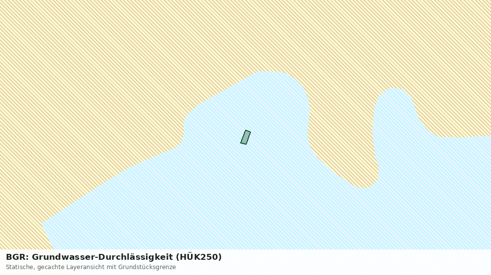 Statische Kartenansicht: BGR: Grundwasser-Durchlässigkeit (HÜK250)