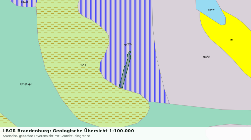 Statische Kartenansicht: LBGR Brandenburg: Geologische Übersicht 1:100.000
