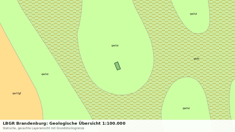 Statische Kartenansicht: LBGR Brandenburg: Geologische Übersicht 1:100.000