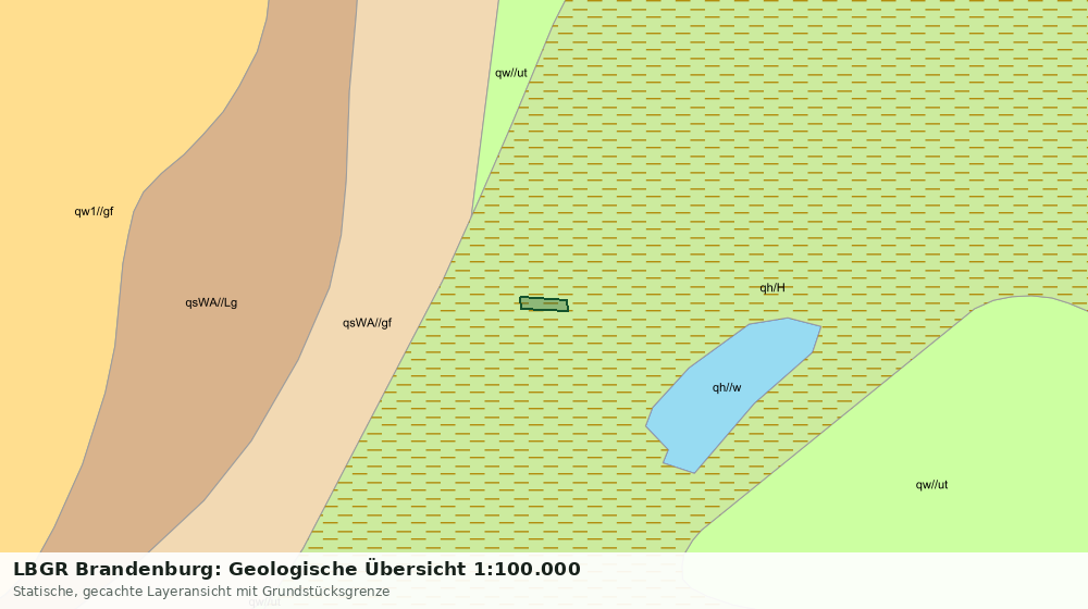 Statische Kartenansicht: LBGR Brandenburg: Geologische Übersicht 1:100.000