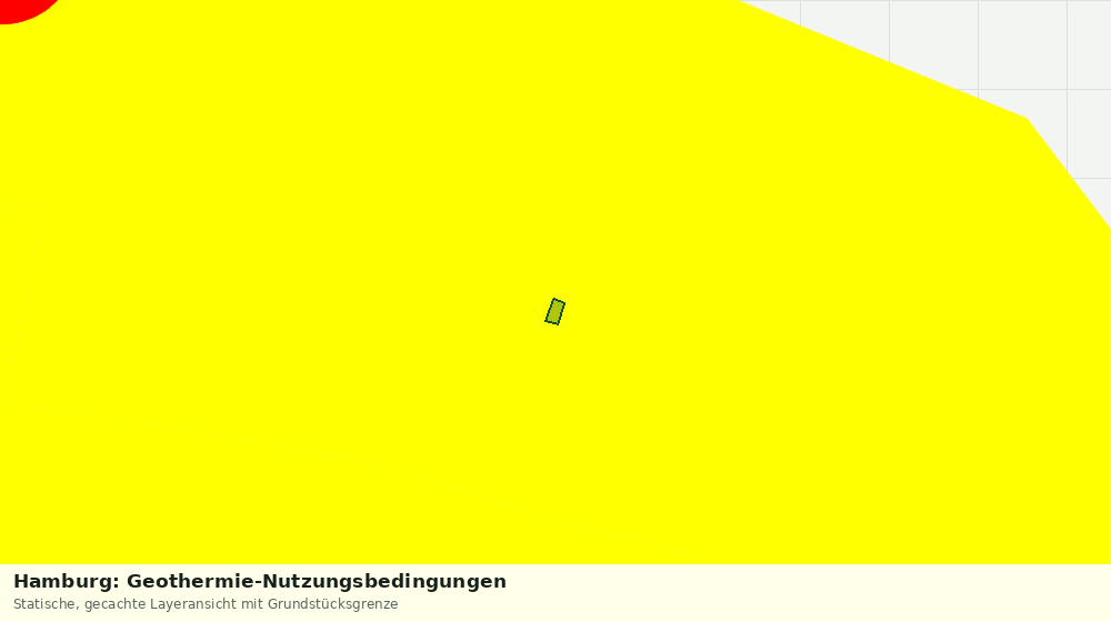 Statische Kartenansicht: Hamburg: Geothermie-Nutzungsbedingungen