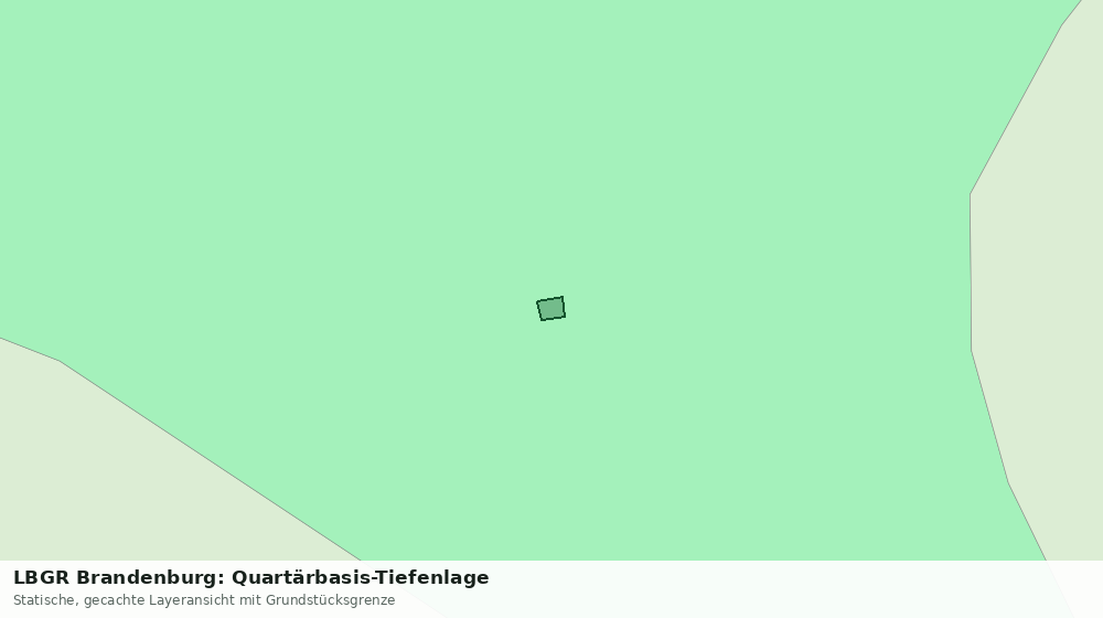 Statische Kartenansicht: LBGR Brandenburg: Quartärbasis-Tiefenlage