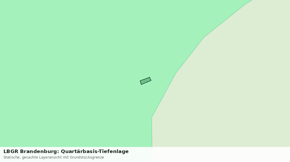 Statische Kartenansicht: LBGR Brandenburg: Quartärbasis-Tiefenlage