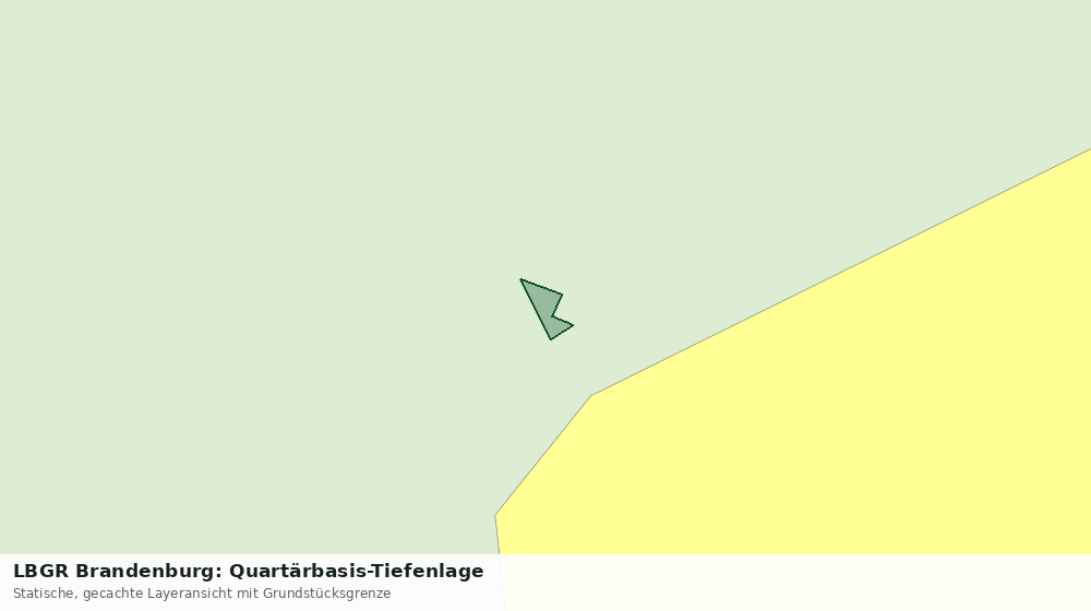 Statische Kartenansicht: LBGR Brandenburg: Quartärbasis-Tiefenlage