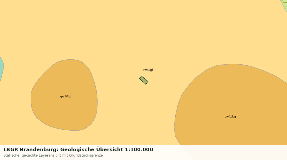 Statische Kartenansicht: LBGR Brandenburg: Geologische Übersicht 1:100.000