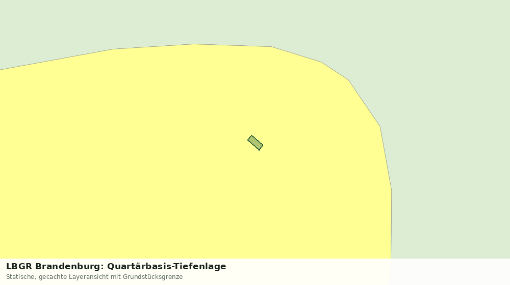 Statische Kartenansicht: LBGR Brandenburg: Quartärbasis-Tiefenlage