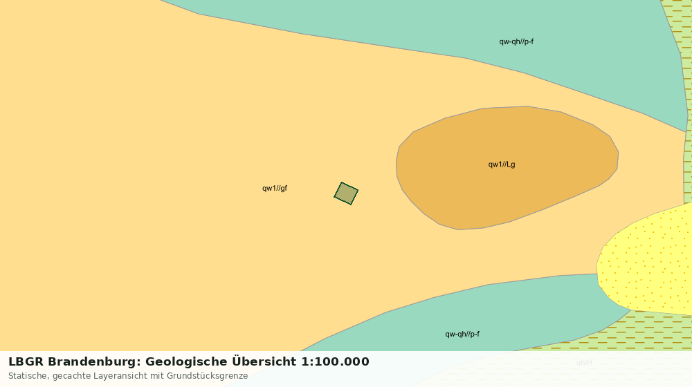 Statische Kartenansicht: LBGR Brandenburg: Geologische Übersicht 1:100.000