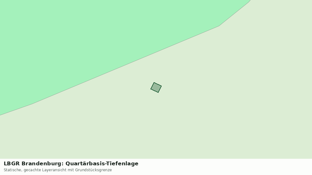Statische Kartenansicht: LBGR Brandenburg: Quartärbasis-Tiefenlage