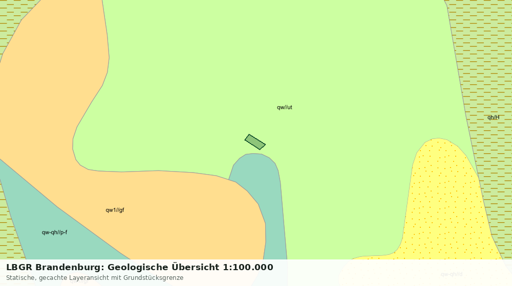 Statische Kartenansicht: LBGR Brandenburg: Geologische Übersicht 1:100.000