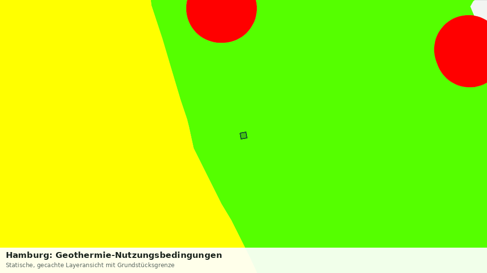 Statische Kartenansicht: Hamburg: Geothermie-Nutzungsbedingungen