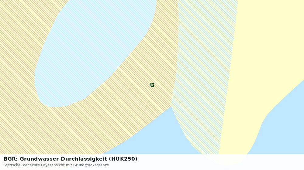 Statische Kartenansicht: BGR: Grundwasser-Durchlässigkeit (HÜK250)