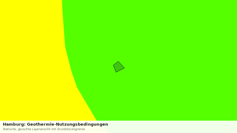 Statische Kartenansicht: Hamburg: Geothermie-Nutzungsbedingungen