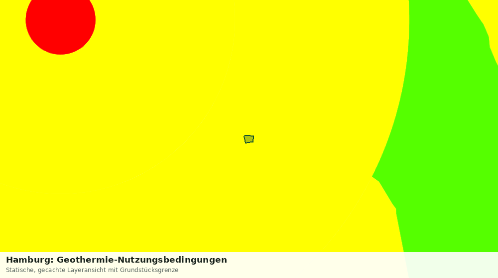 Statische Kartenansicht: Hamburg: Geothermie-Nutzungsbedingungen