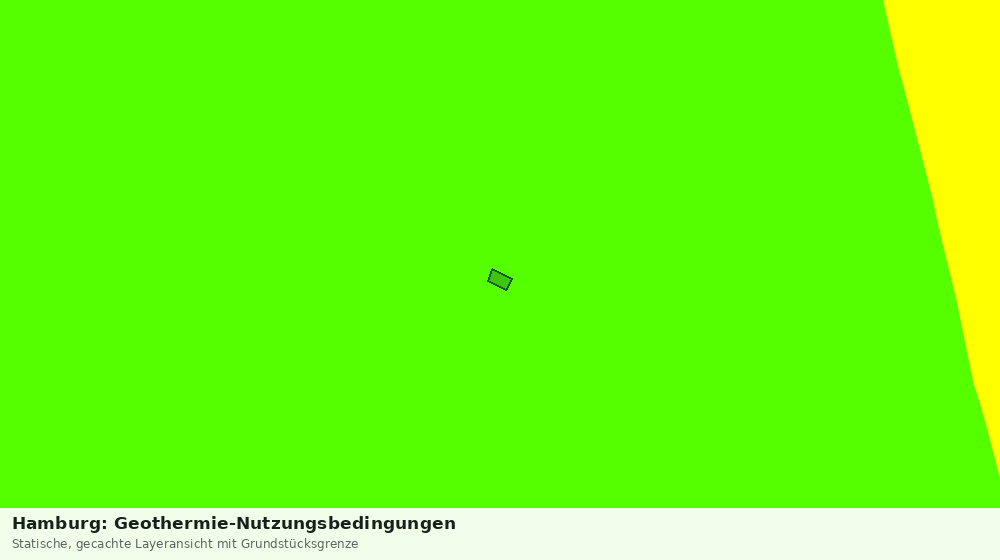 Statische Kartenansicht: Hamburg: Geothermie-Nutzungsbedingungen