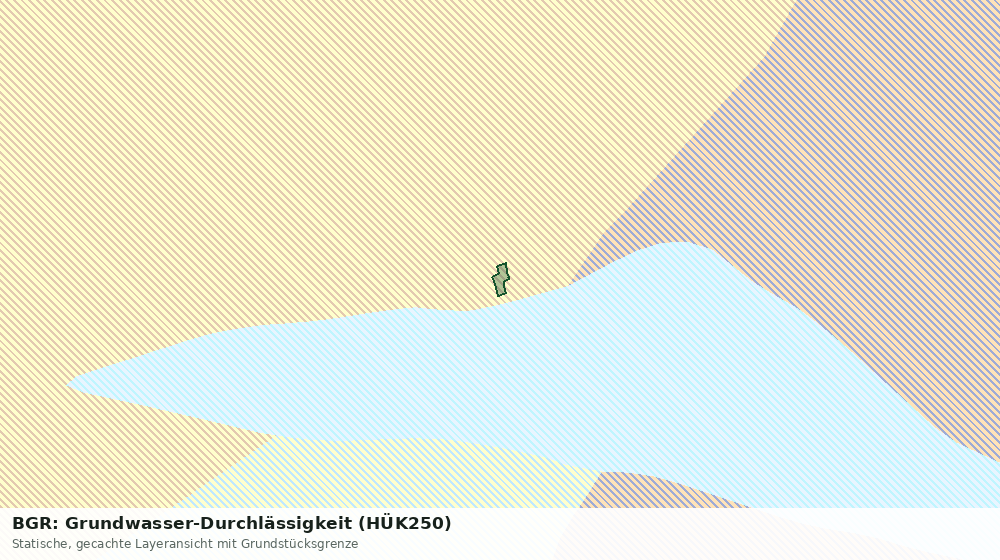 Statische Kartenansicht: BGR: Grundwasser-Durchlässigkeit (HÜK250)