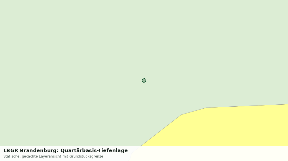 Statische Kartenansicht: LBGR Brandenburg: Quartärbasis-Tiefenlage