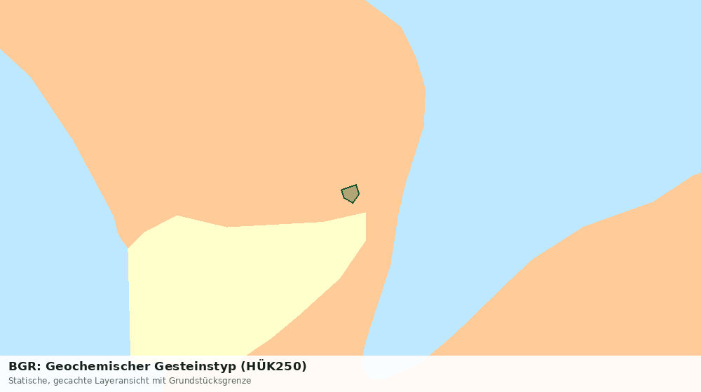 Statische Kartenansicht: BGR: Geochemischer Gesteinstyp (HÜK250)