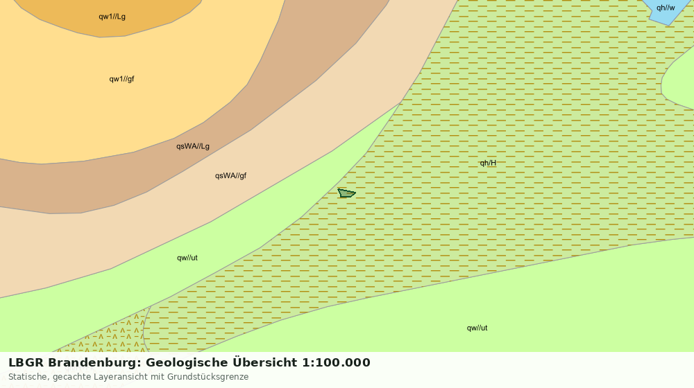 Statische Kartenansicht: LBGR Brandenburg: Geologische Übersicht 1:100.000