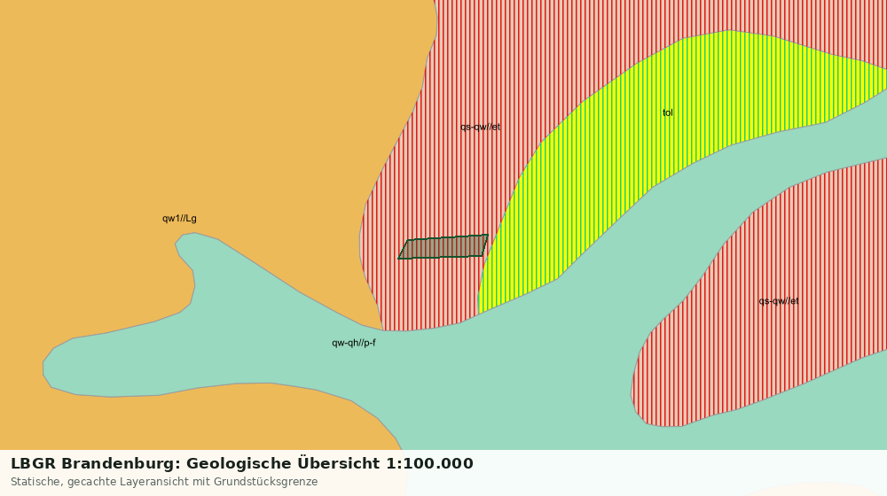 Statische Kartenansicht: LBGR Brandenburg: Geologische Übersicht 1:100.000