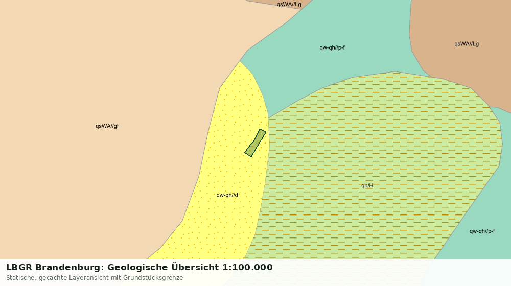 Statische Kartenansicht: LBGR Brandenburg: Geologische Übersicht 1:100.000