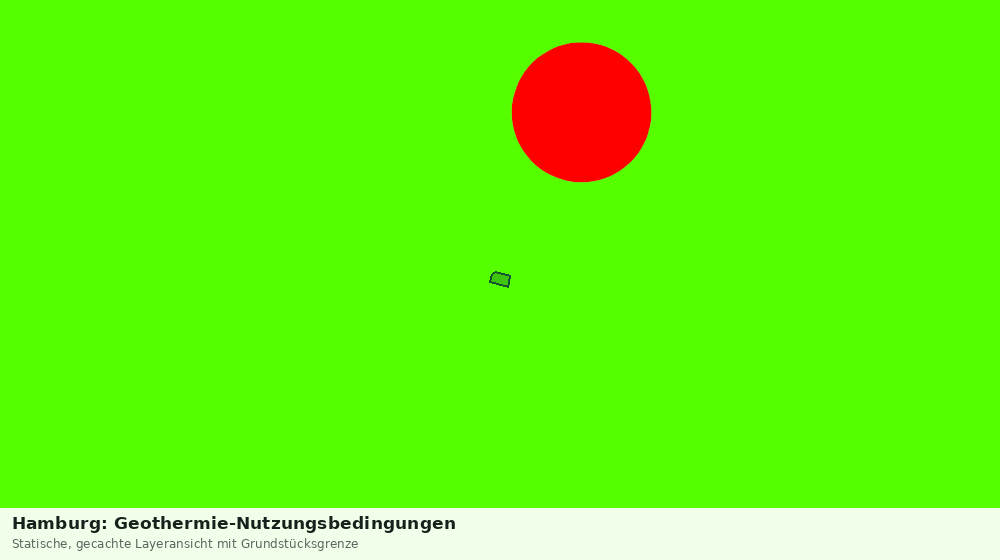 Statische Kartenansicht: Hamburg: Geothermie-Nutzungsbedingungen