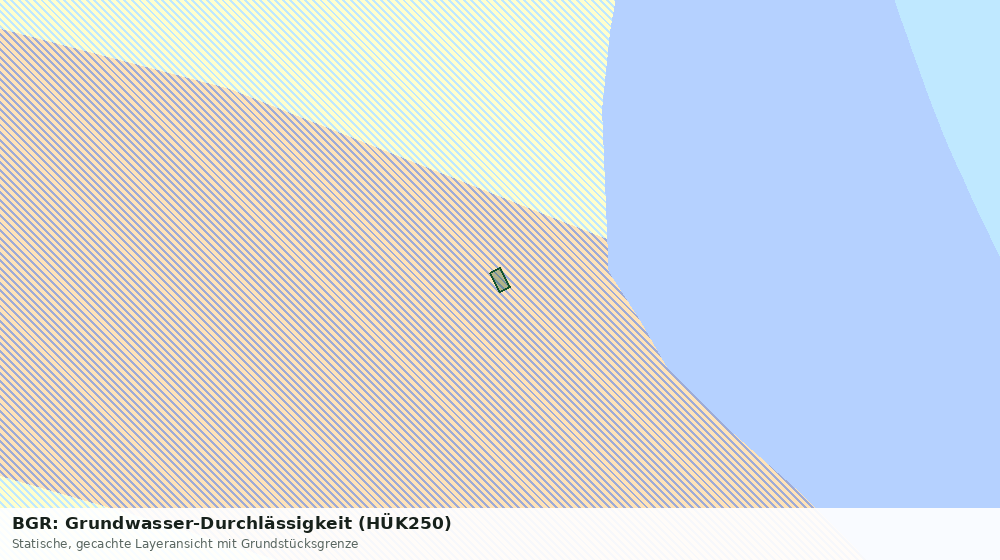 Statische Kartenansicht: BGR: Grundwasser-Durchlässigkeit (HÜK250)