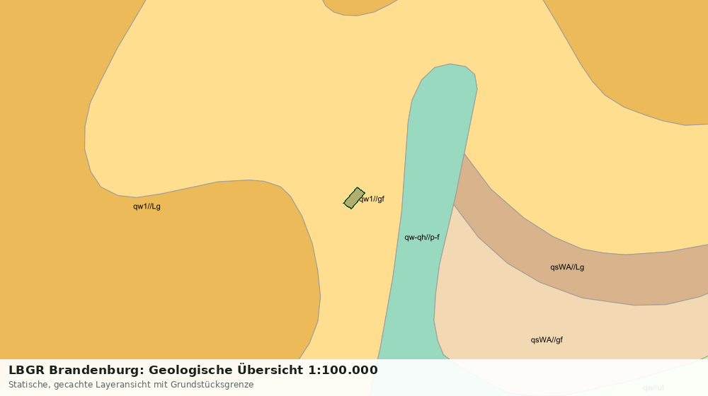 Statische Kartenansicht: LBGR Brandenburg: Geologische Übersicht 1:100.000